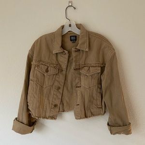 BDG urban outfitters mocha cropped jacket